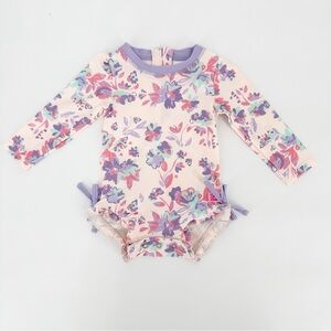 Ruffle Butts One Piece Swimsuit Long Sleeve